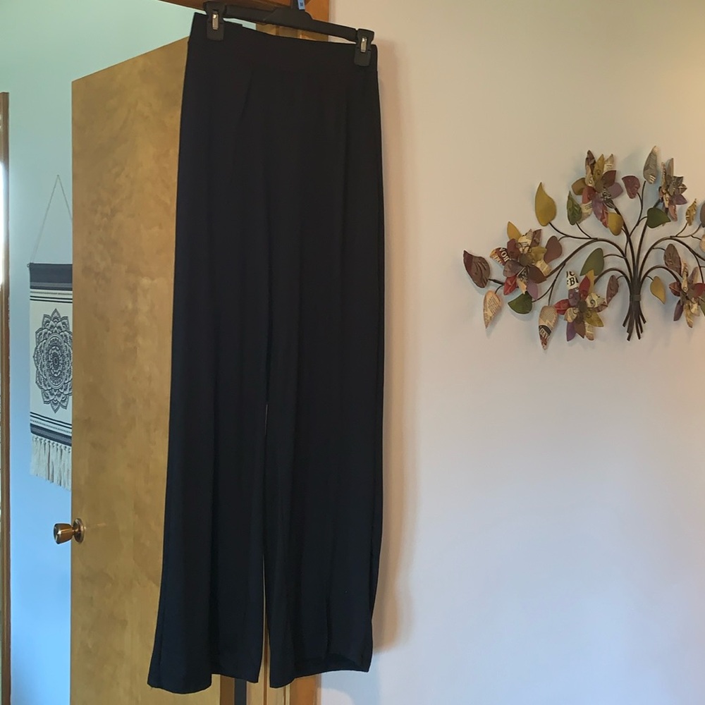 SHEIN Black open leg pants